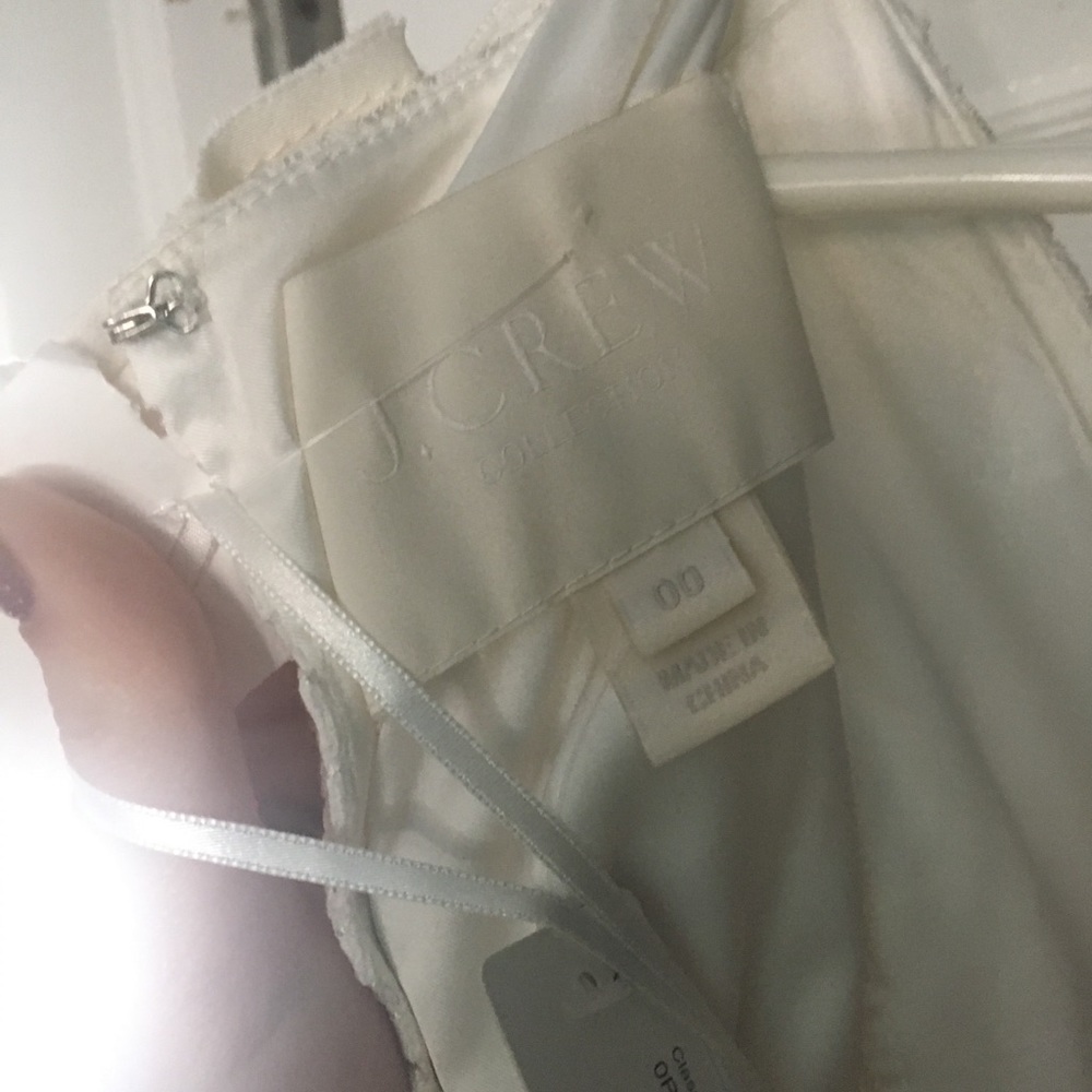 J crew lace ivory jumpsuit bridal 00 - Picture 6 of 8